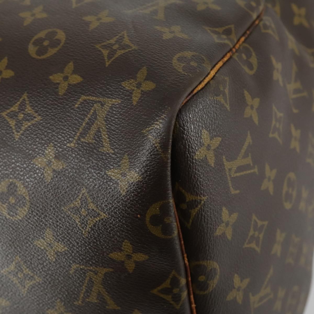 LOUIS VUITTON Monogram Keepall 55 Boston Bag M41424 LV Auth 160112