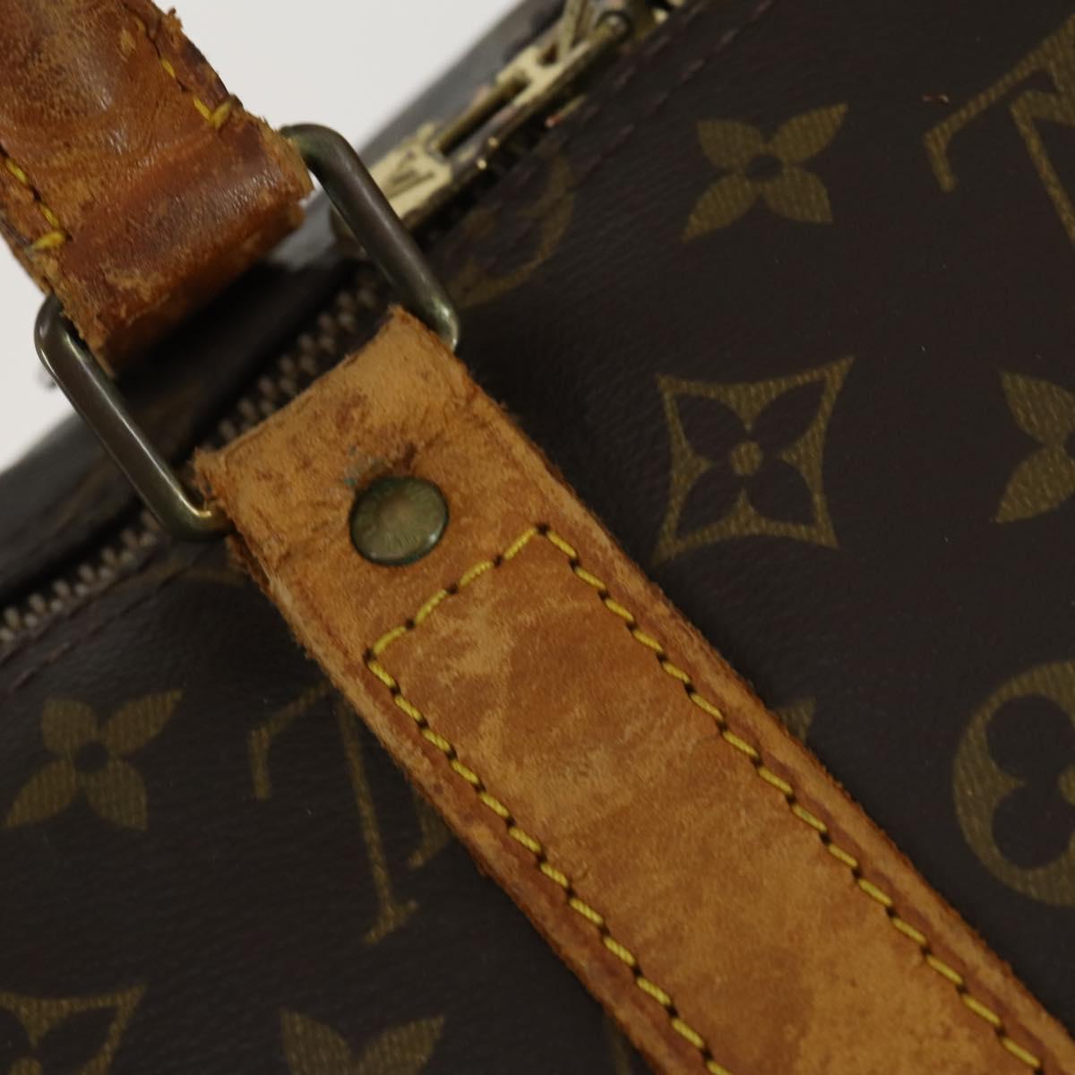 LOUIS VUITTON Monogram Keepall 55 Boston Bag M41424 LV Auth 160112