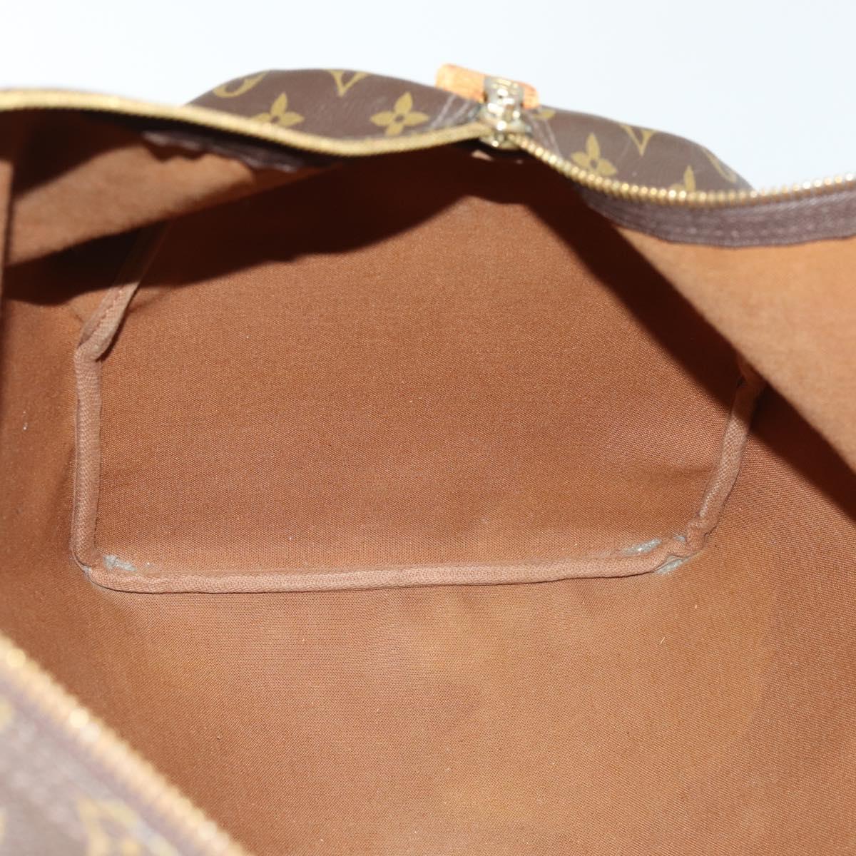 LOUIS VUITTON Monogram Keepall 55 Boston Bag M41424 LV Auth 160112