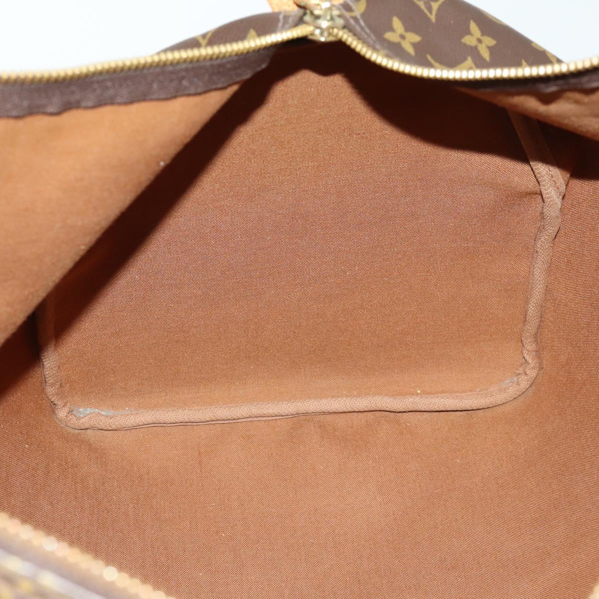 LOUIS VUITTON Monogram Keepall 55 Boston Bag M41424 LV Auth 160112