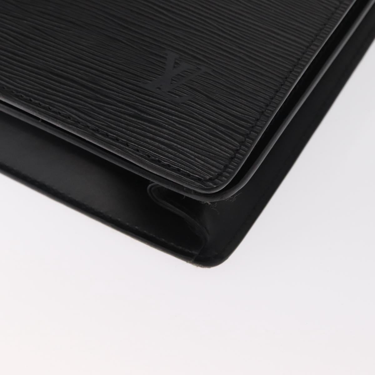 LOUIS VUITTON Epi Serviette Conseiller Business Bag Black M54422 LV Auth 160118