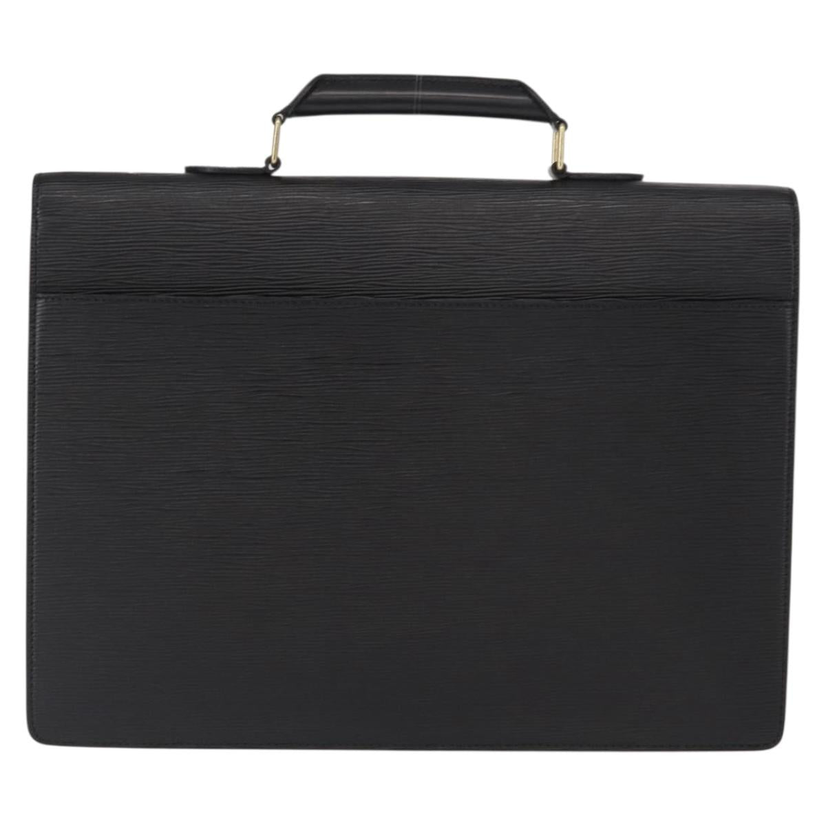 LOUIS VUITTON Epi Serviette Conseiller Business Bag Black M54422 LV Auth 160118