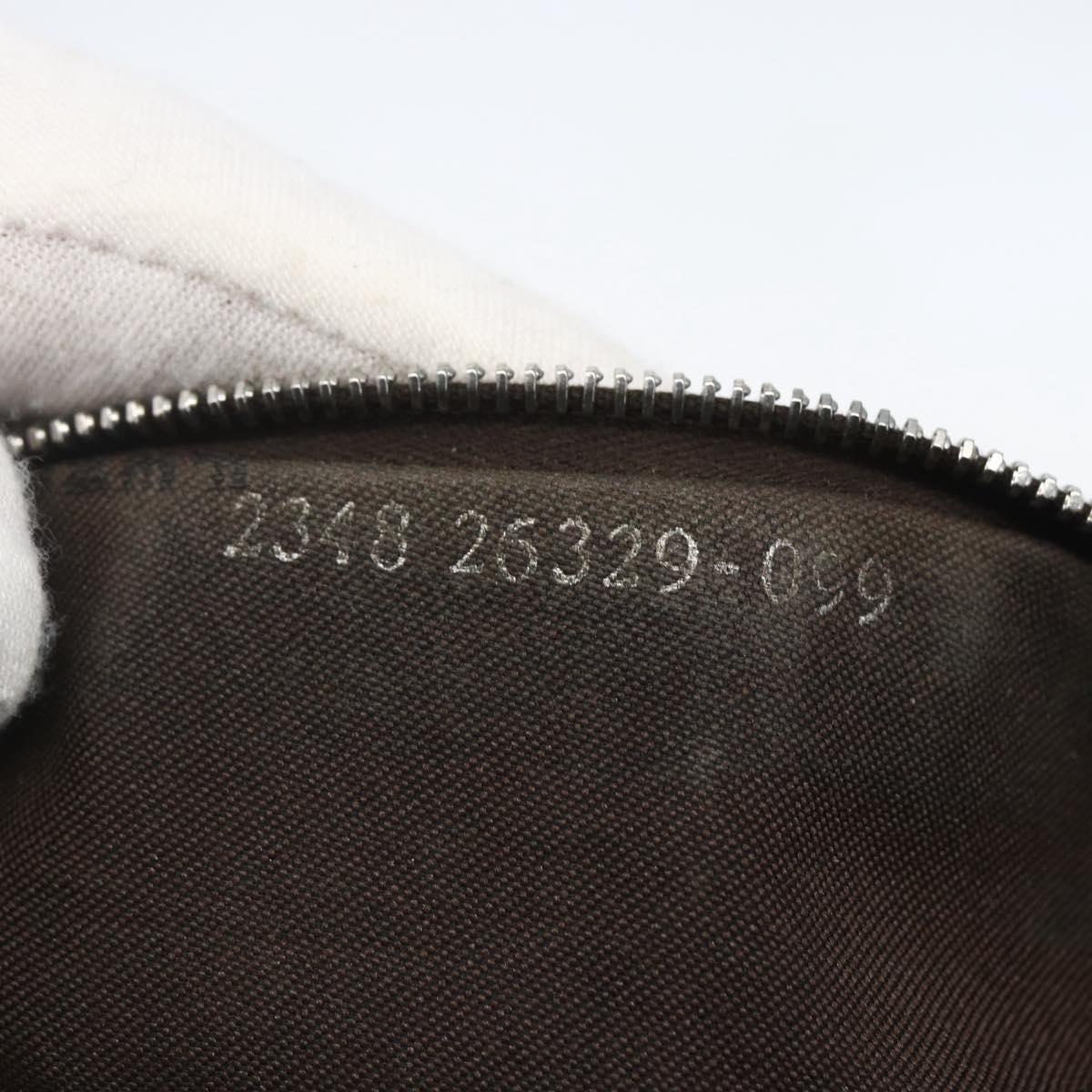 FENDI Hand Bag Suede Brown Silver Auth 160122