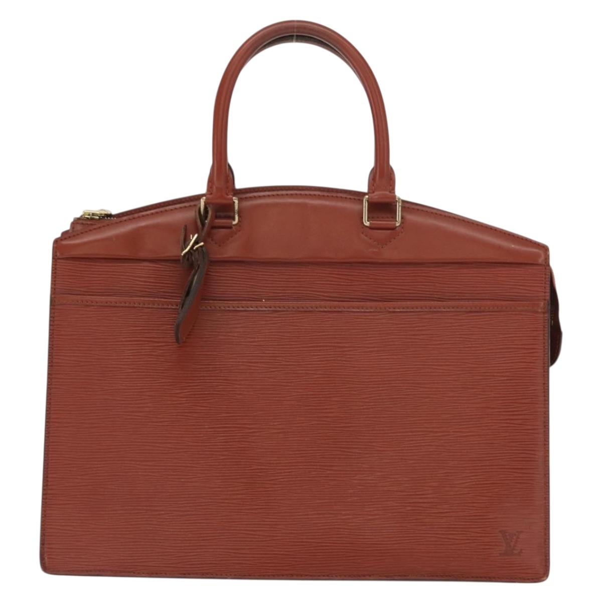 LOUIS VUITTON Epi Riviera Hand Bag Brown M48183 LV Auth 160132
