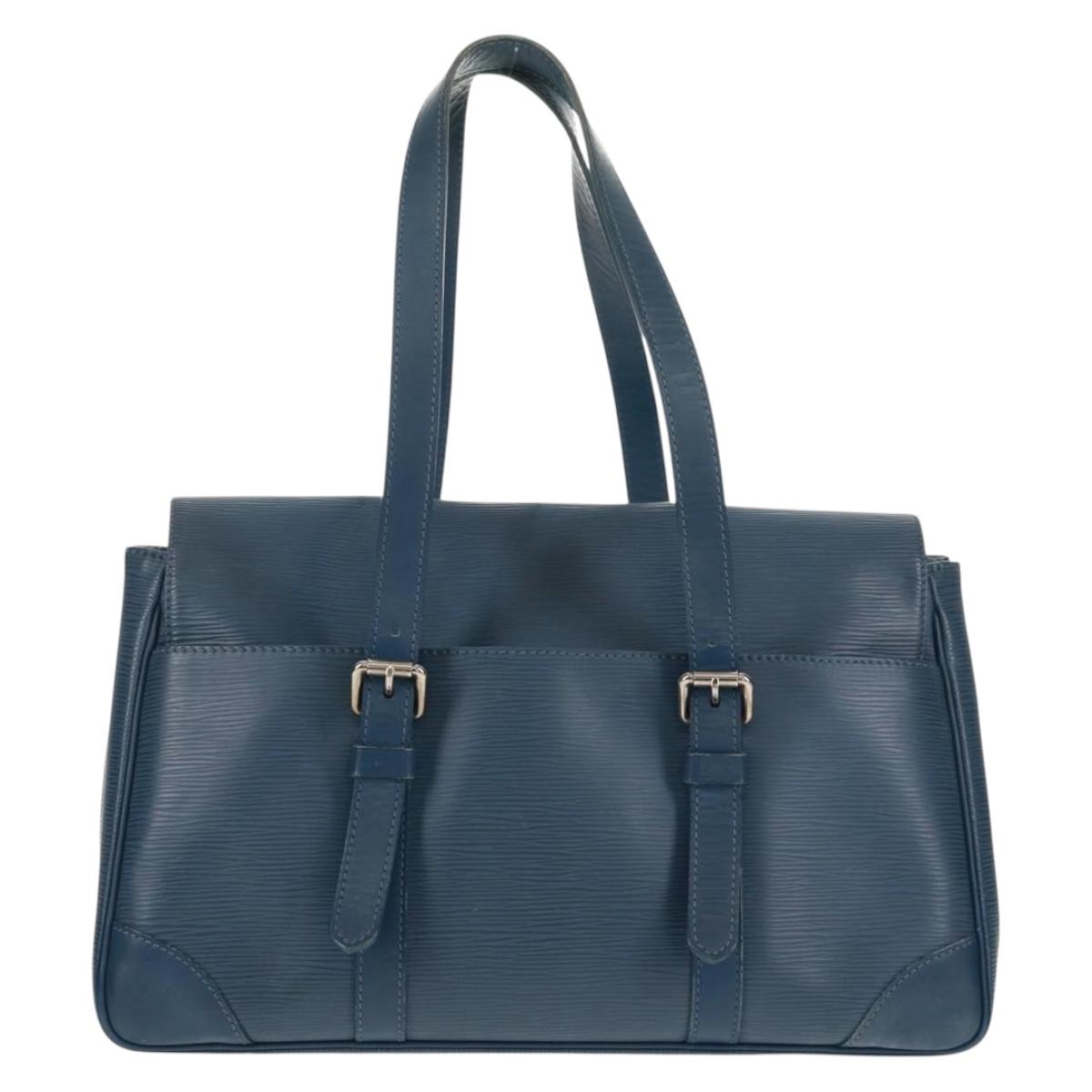 LOUIS VUITTON Epi Segur MM Hand Bag Myrtille M5886G LV Auth 160145