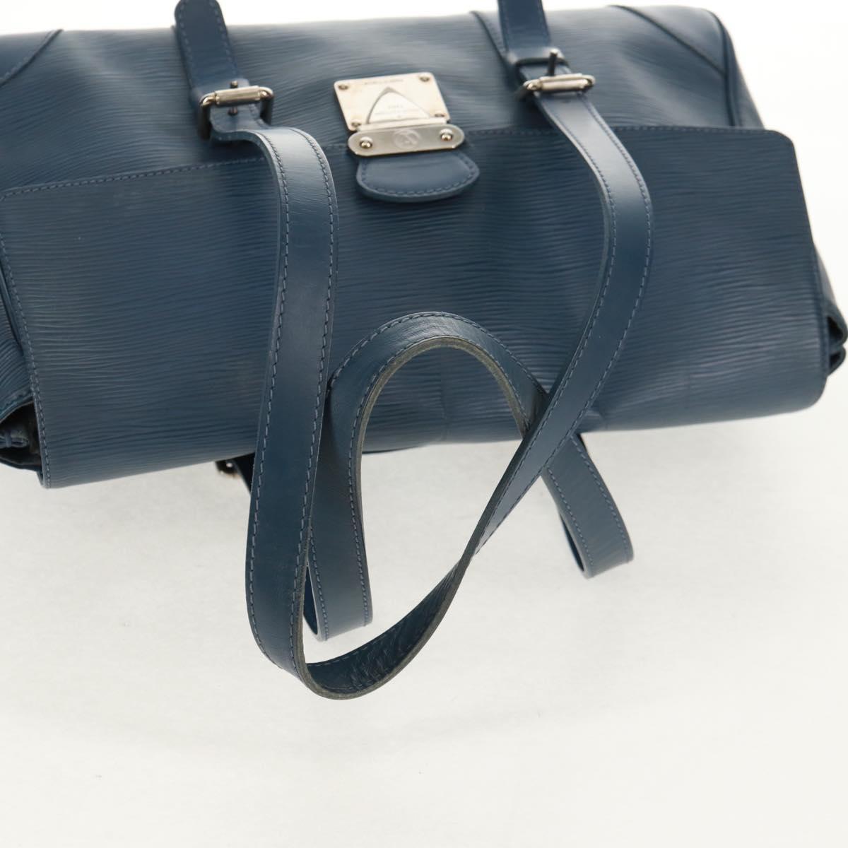 LOUIS VUITTON Epi Segur MM Hand Bag Myrtille M5886G LV Auth 160145
