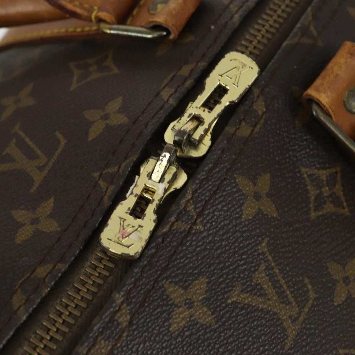 LOUIS VUITTON Monogram Keepall 55 Boston Bag M41424 LV Auth 160147