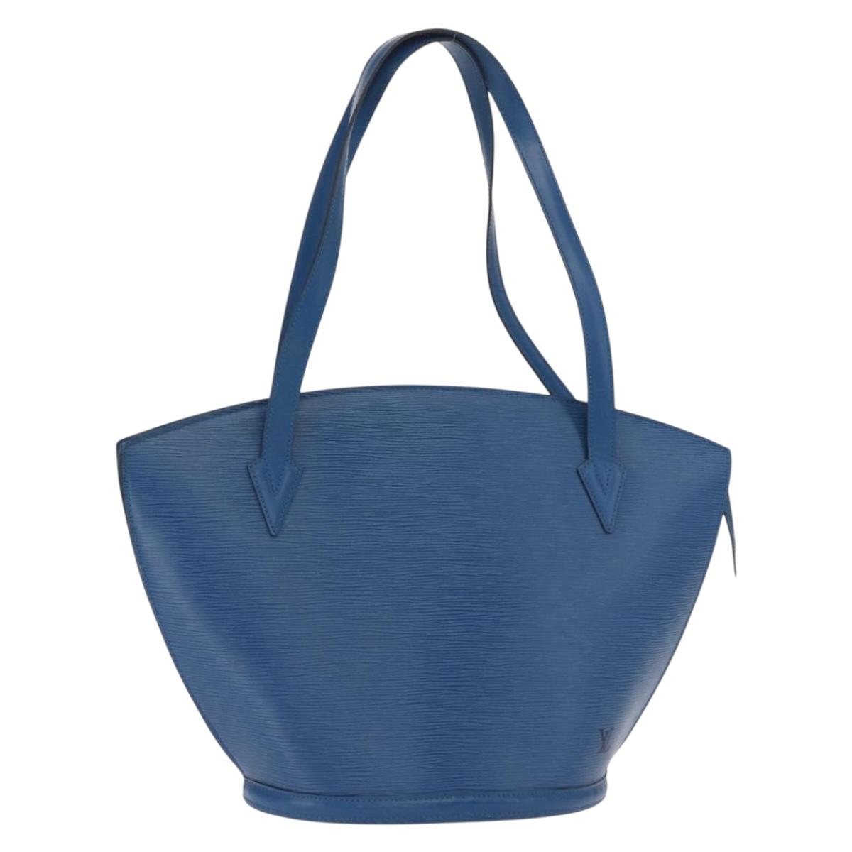 LOUIS VUITTON Epi Saint Jacques Shopping Shoulder Bag Blue M52275 LV Auth 160158