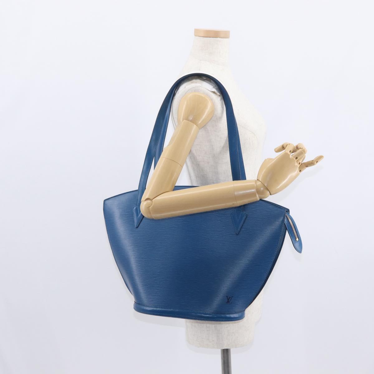 LOUIS VUITTON Epi Saint Jacques Shopping Shoulder Bag Blue M52275 LV Auth 160158