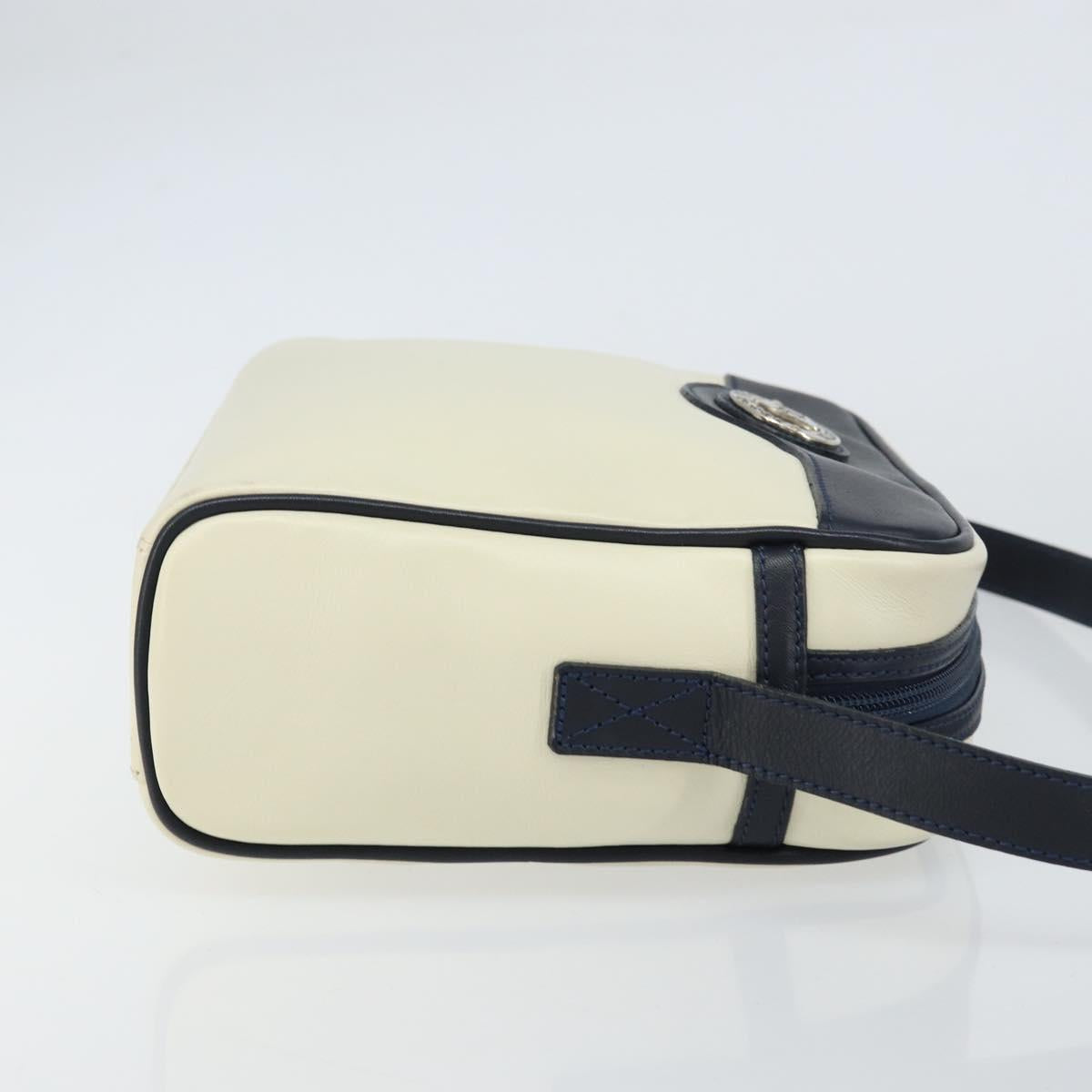 Burberrys Shoulder Bag Leather White Auth 160176