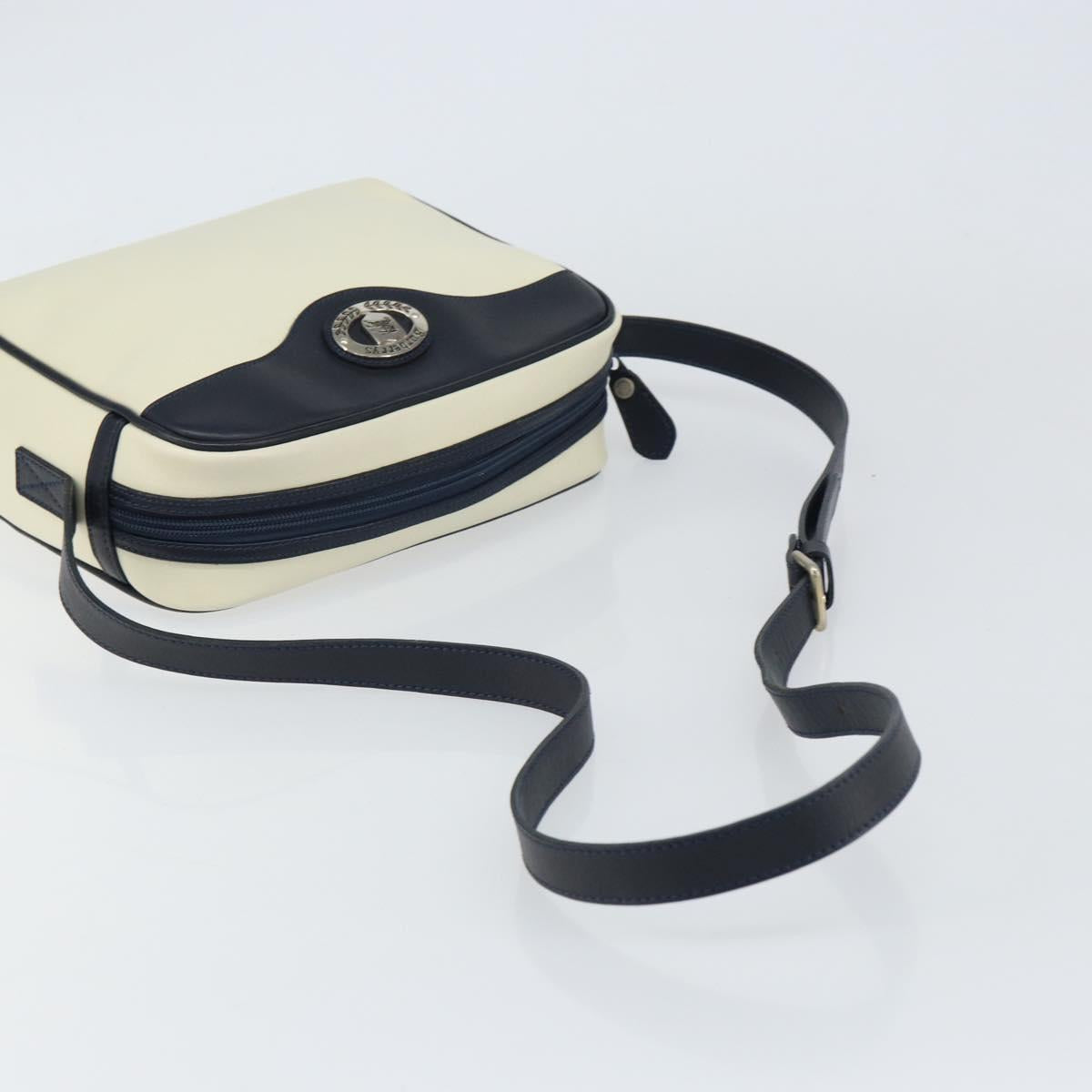 Burberrys Shoulder Bag Leather White Auth 160176