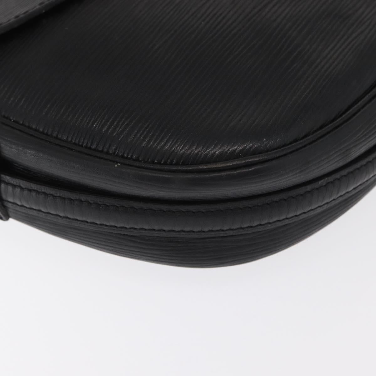 LOUIS VUITTON Epi Jeune Fille MM Shoulder Bag Black M52152 LV Auth 160180