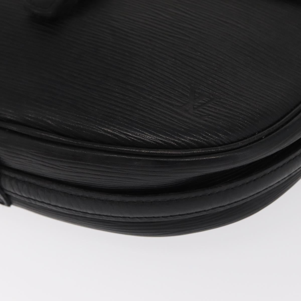 LOUIS VUITTON Epi Jeune Fille MM Shoulder Bag Black M52152 LV Auth 160180
