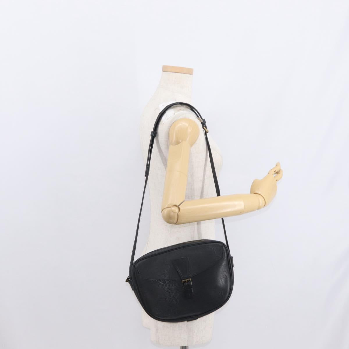 LOUIS VUITTON Epi Jeune Fille MM Shoulder Bag Black M52152 LV Auth 160180