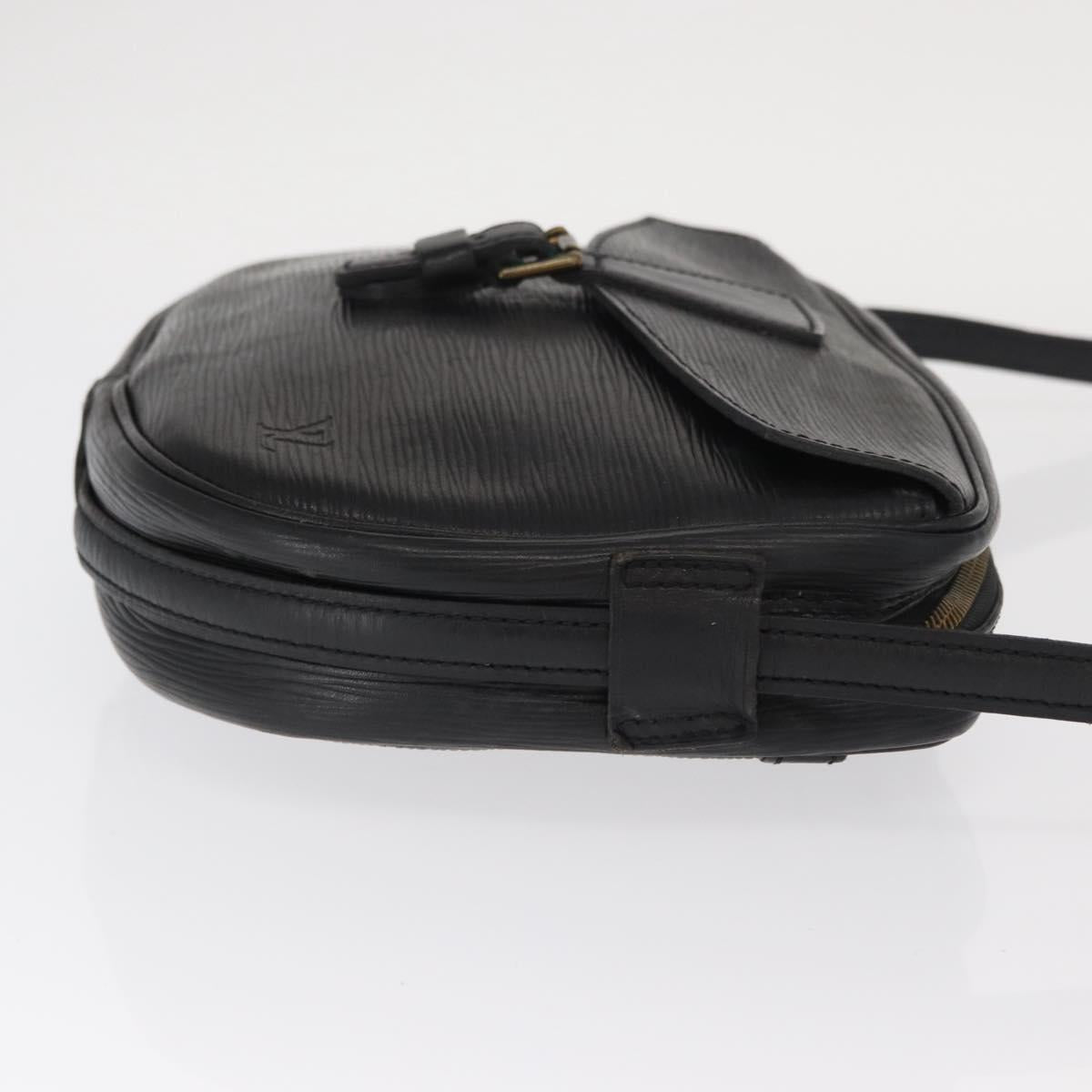 LOUIS VUITTON Epi Jeune Fille MM Shoulder Bag Black M52152 LV Auth 160180