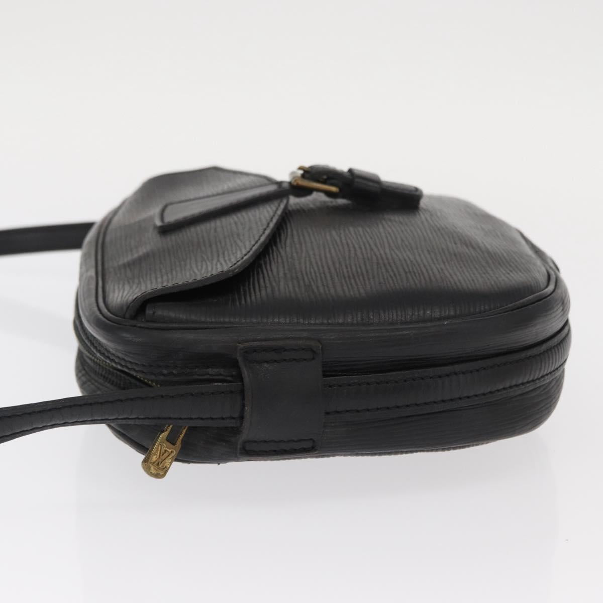 LOUIS VUITTON Epi Jeune Fille MM Shoulder Bag Black M52152 LV Auth 160180