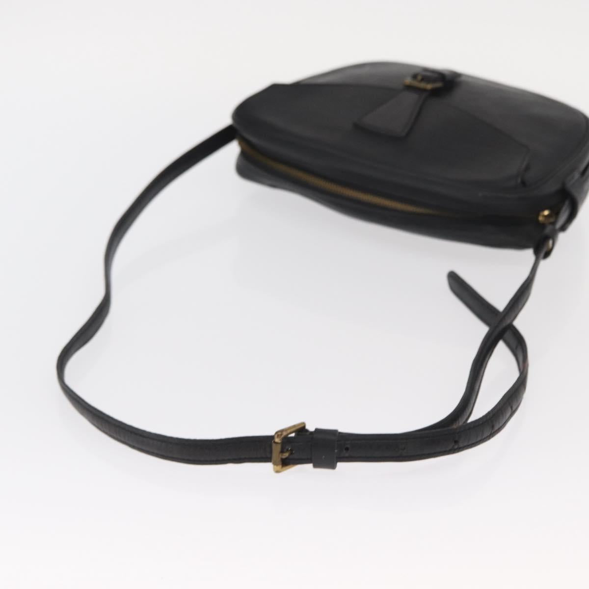 LOUIS VUITTON Epi Jeune Fille MM Shoulder Bag Black M52152 LV Auth 160180