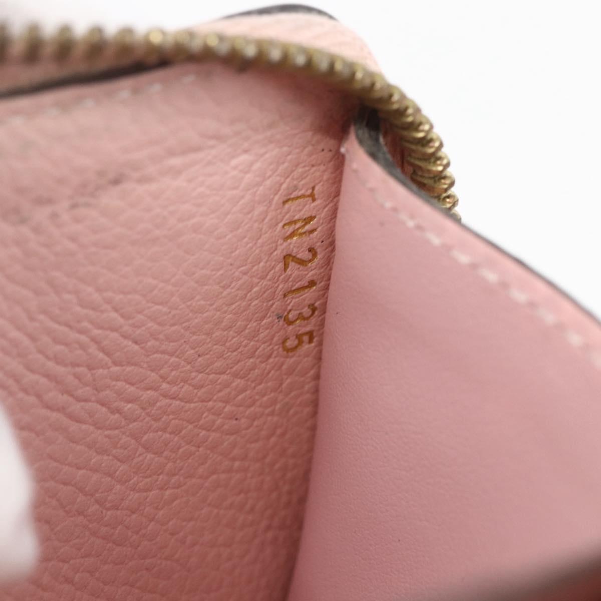 LOUIS VUITTON Empreinte Portefeuille Clemence Wallet Pink M61265 LV Auth 160186