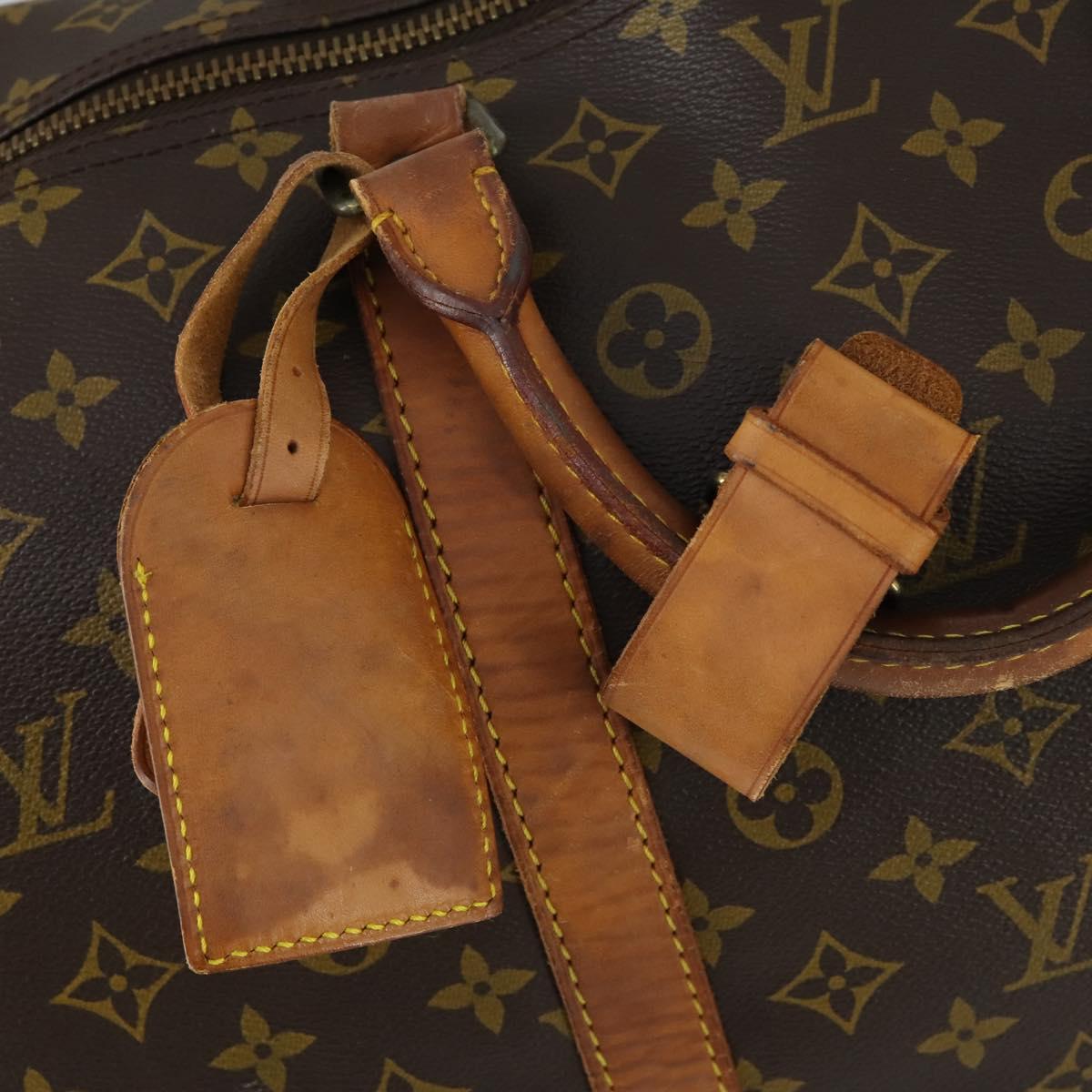 LOUIS VUITTON Monogram Keepall 60 Boston Bag M41422 LV Auth 160191