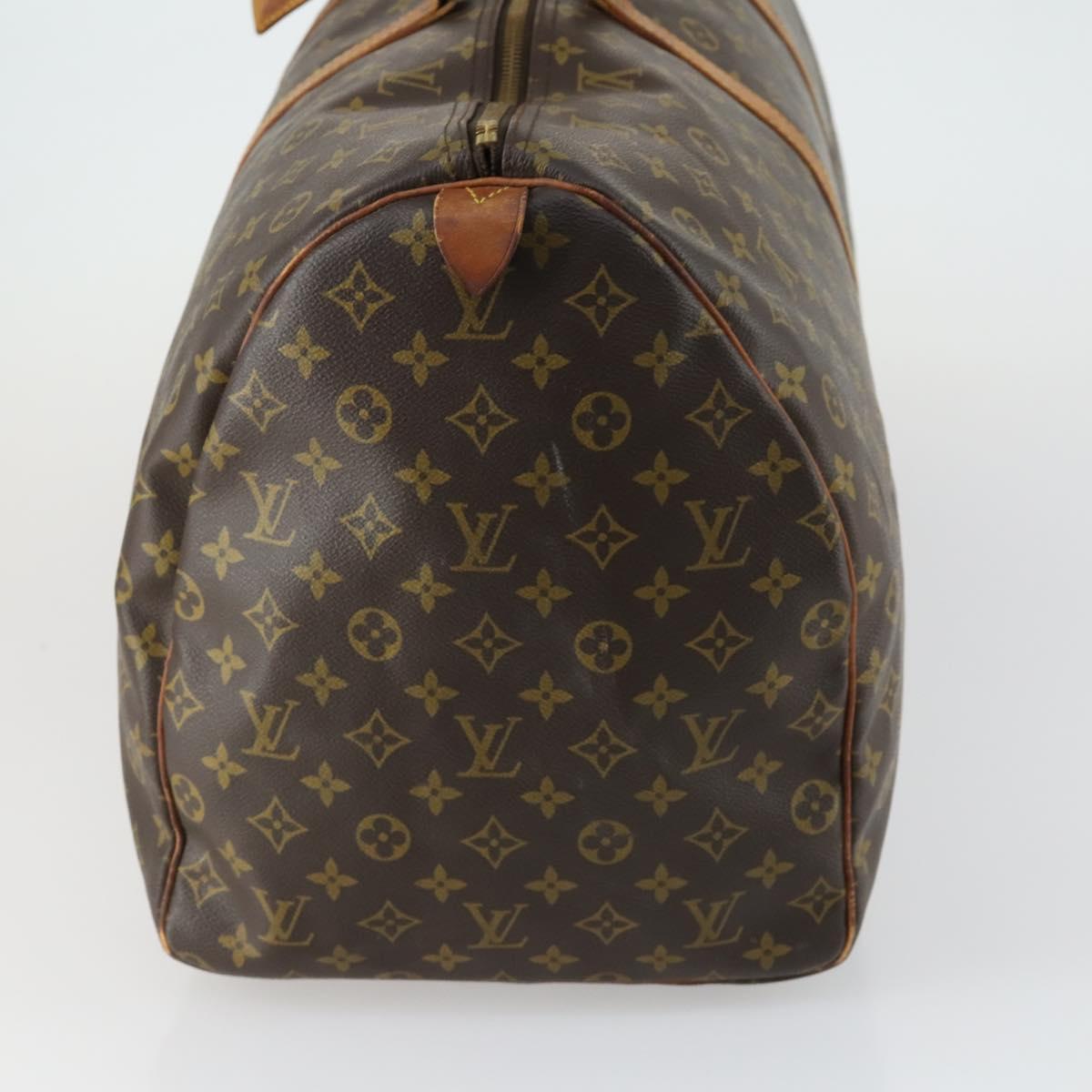 LOUIS VUITTON Monogram Keepall 60 Boston Bag M41422 LV Auth 160191