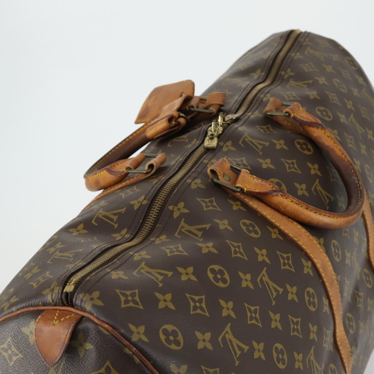 LOUIS VUITTON Monogram Keepall 60 Boston Bag M41422 LV Auth 160191