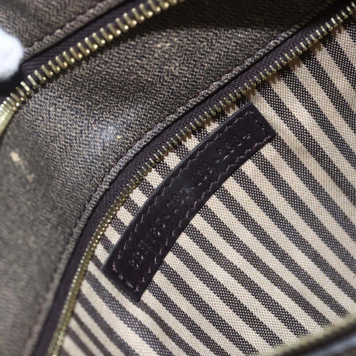 FENDI Zucca Canvas Tote Bag PVC Black Brown Auth 160217
