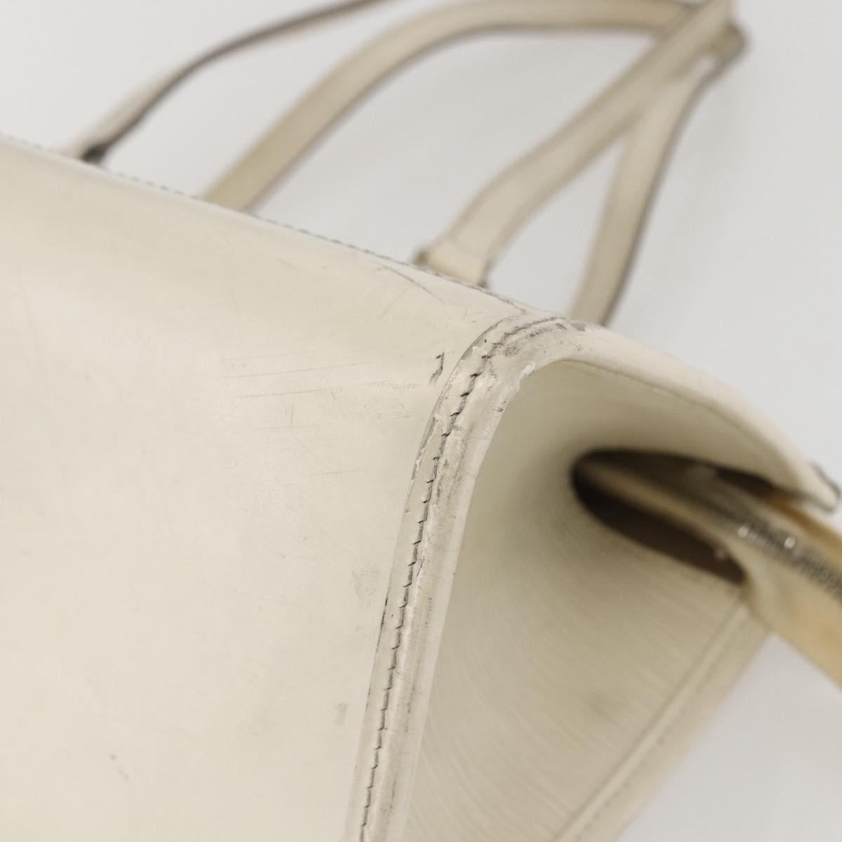 LOUIS VUITTON Epi Madeleine PM Hand Bag White Yvoire M5933J LV Auth 160228