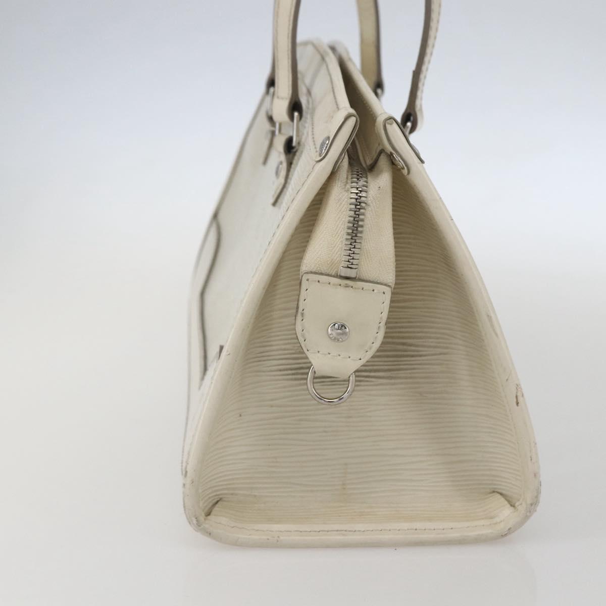 LOUIS VUITTON Epi Madeleine PM Hand Bag White Yvoire M5933J LV Auth 160228