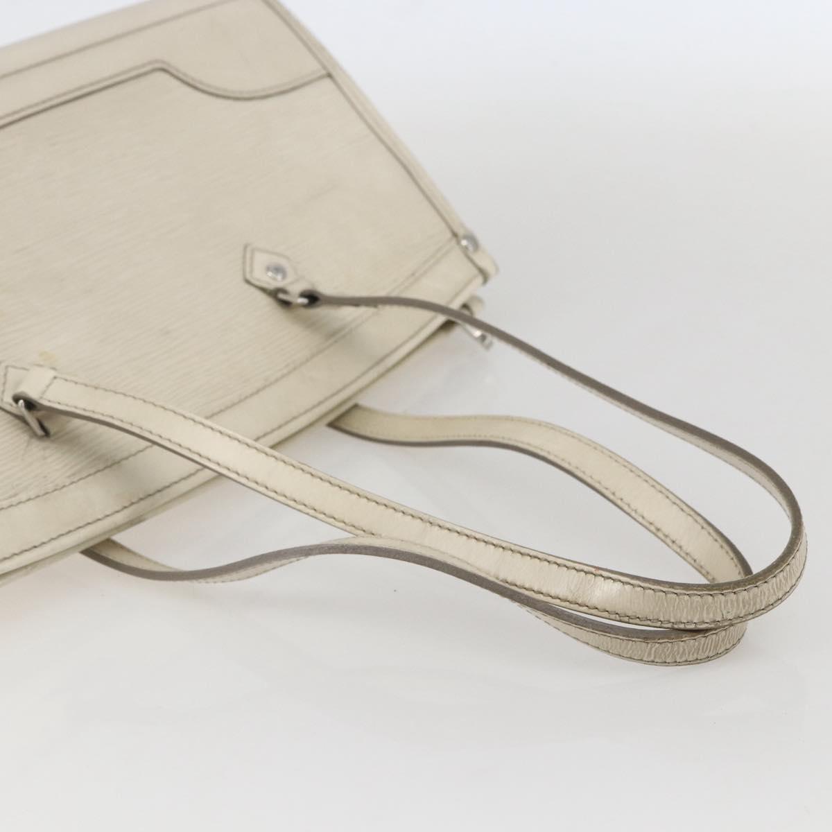 LOUIS VUITTON Epi Madeleine PM Hand Bag White Yvoire M5933J LV Auth 160228