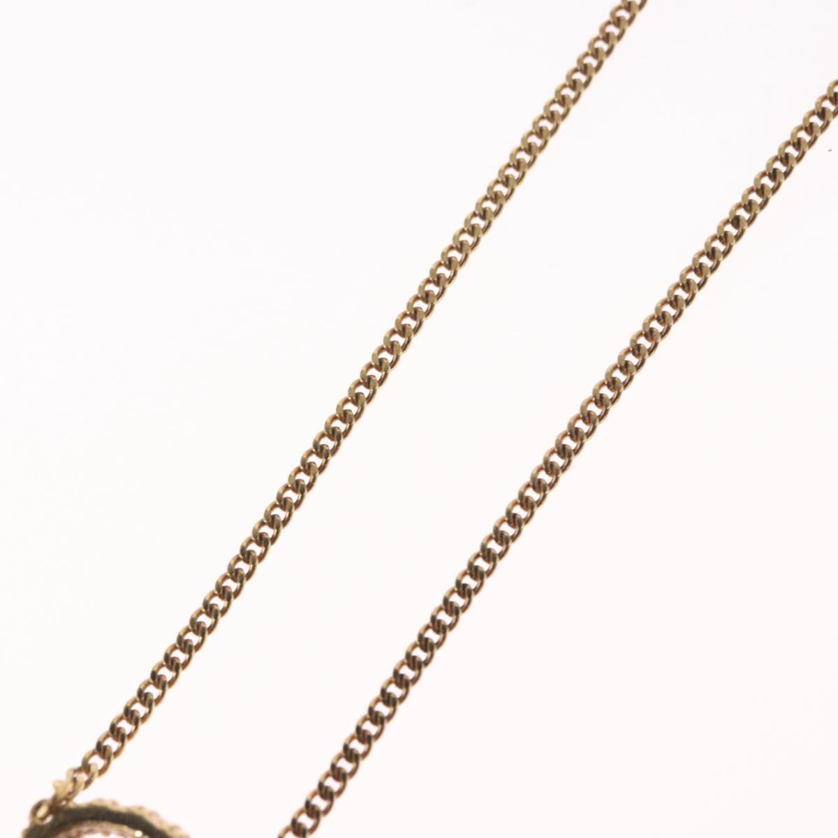 Christian Dior Necklace metal Gold Tone Auth 160258