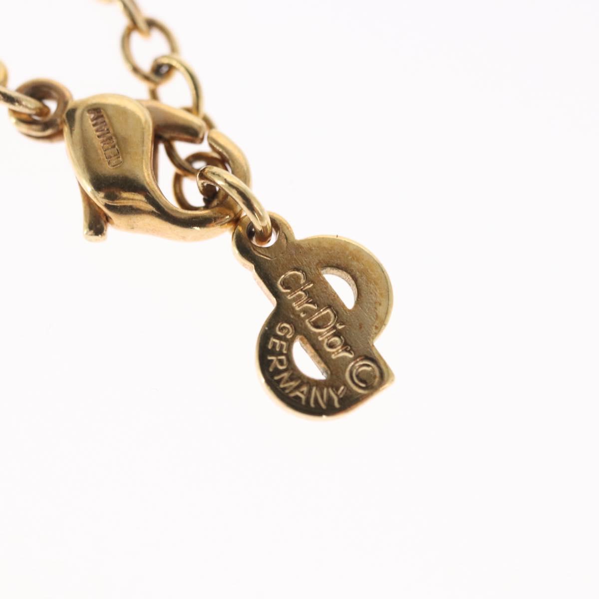 Christian Dior Necklace metal Gold Tone Auth 160258