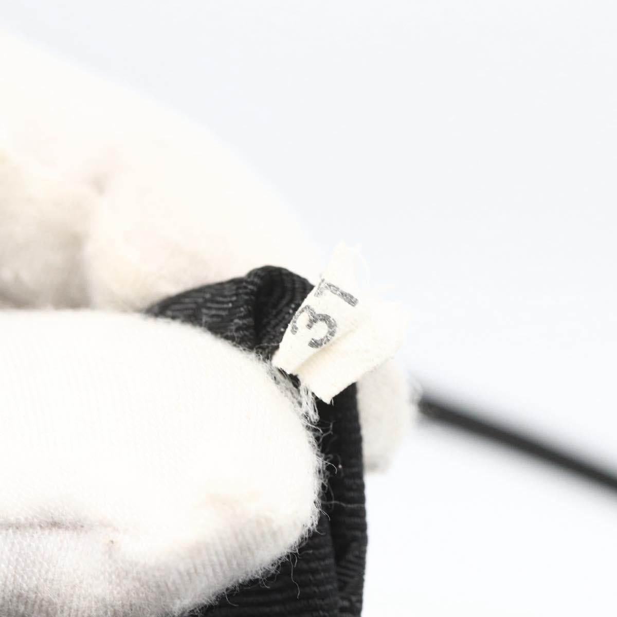 PRADA Tote Bag Nylon Black Silver Auth 160264
