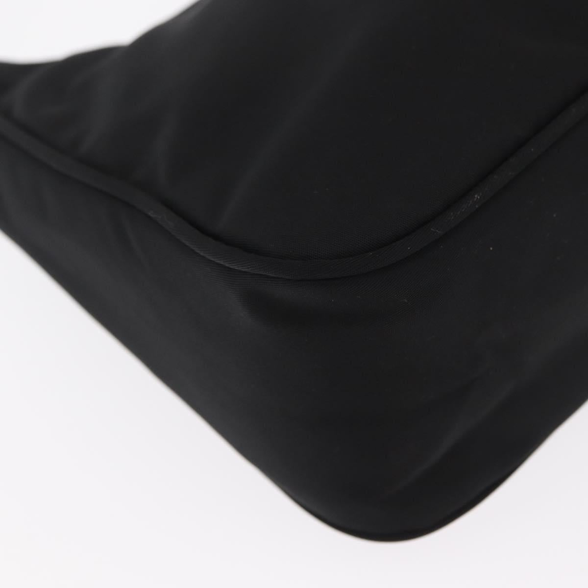 PRADA Hand Pouch Nylon Black Auth 160303