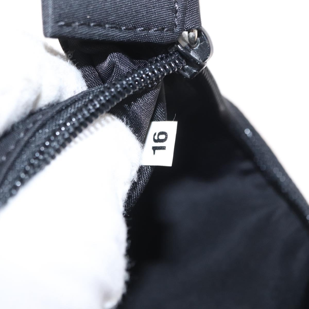 PRADA Hand Pouch Nylon Black Auth 160303
