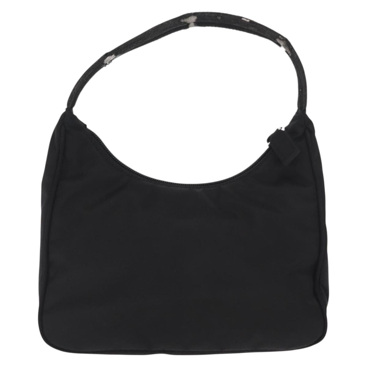 PRADA Hand Pouch Nylon Black Auth 160303