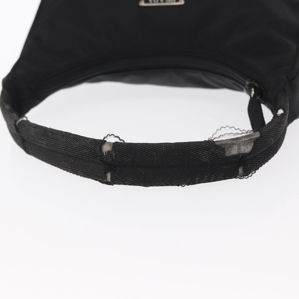 PRADA Hand Pouch Nylon Black Auth 160303