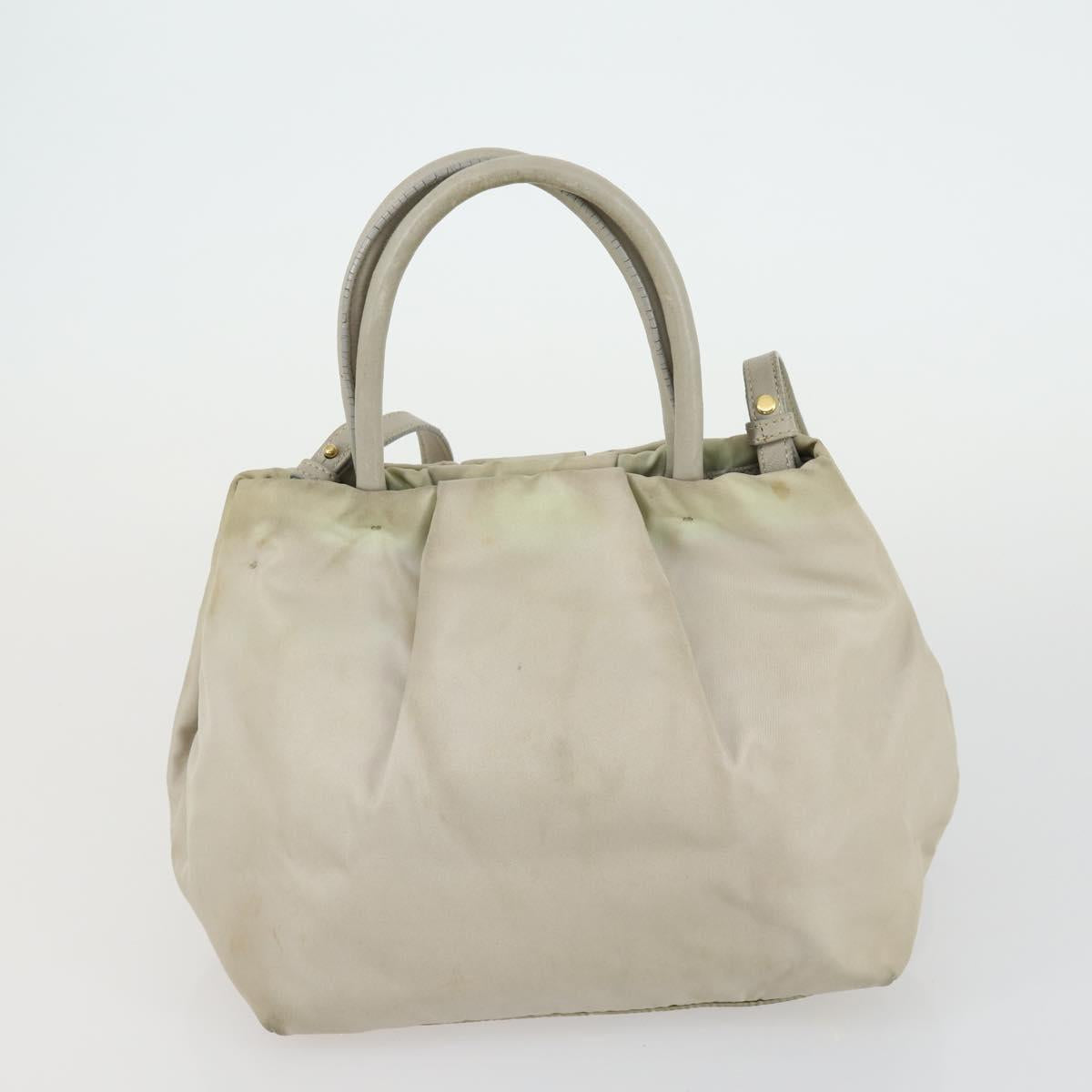 PRADA Hand Bag Nylon 5 Set Beige Khaki Brown Auth 160314