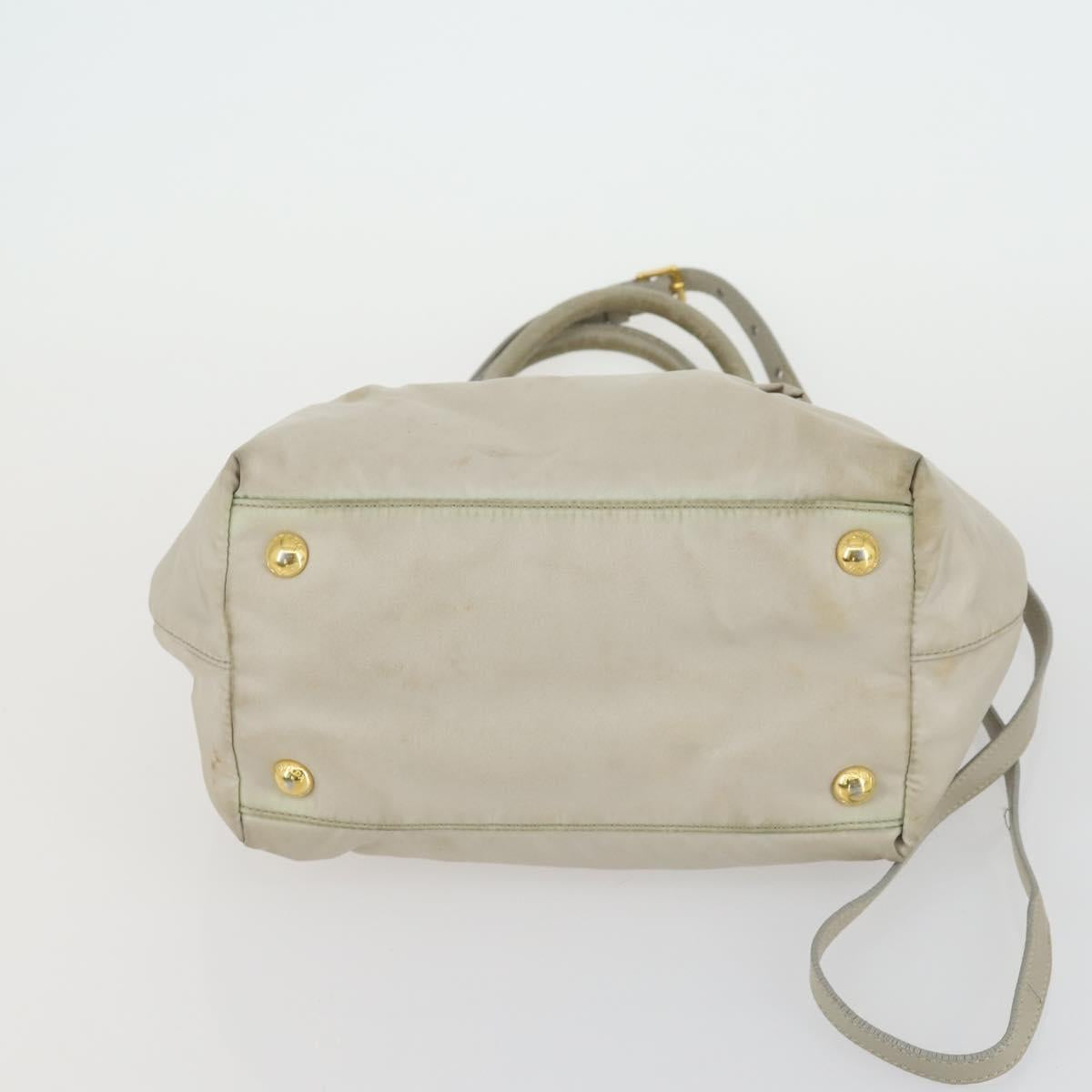 PRADA Hand Bag Nylon 5 Set Beige Khaki Brown Auth 160314