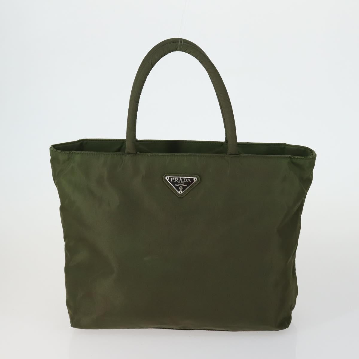 PRADA Hand Bag Nylon 5 Set Beige Khaki Brown Auth 160314