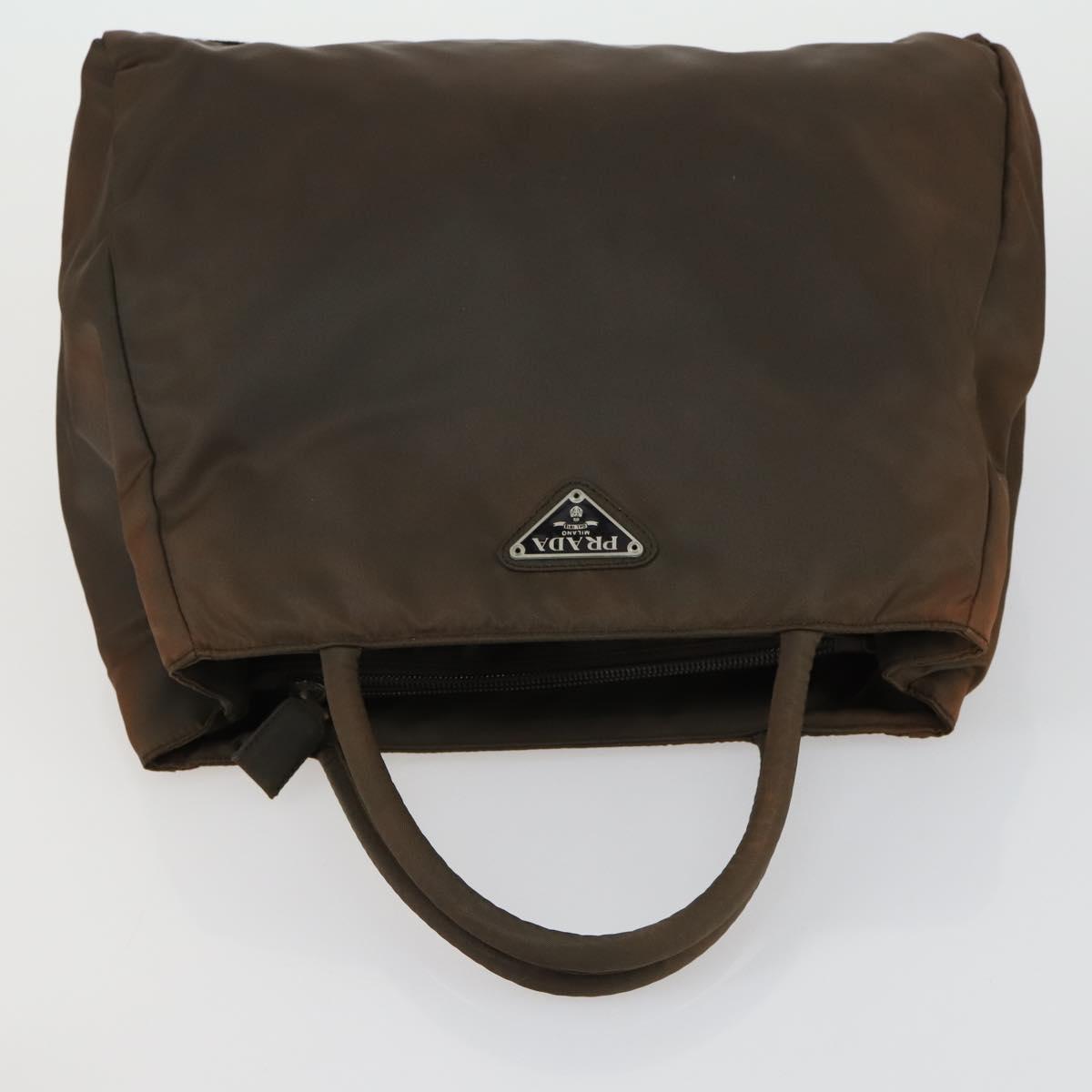 PRADA Hand Bag Nylon 5 Set Beige Khaki Brown Auth 160314