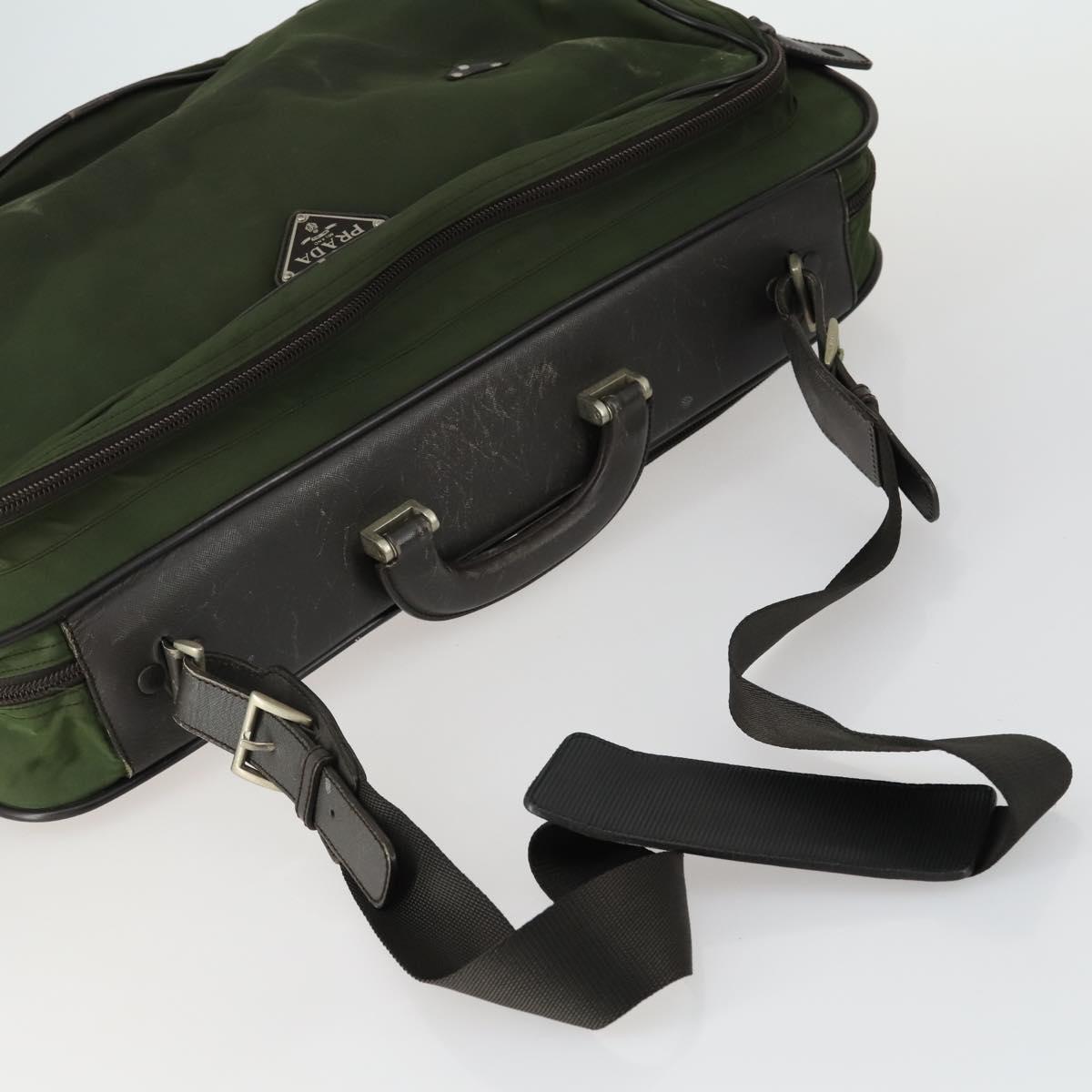 PRADA Hand Bag Nylon 5 Set Khaki Black Auth 160316