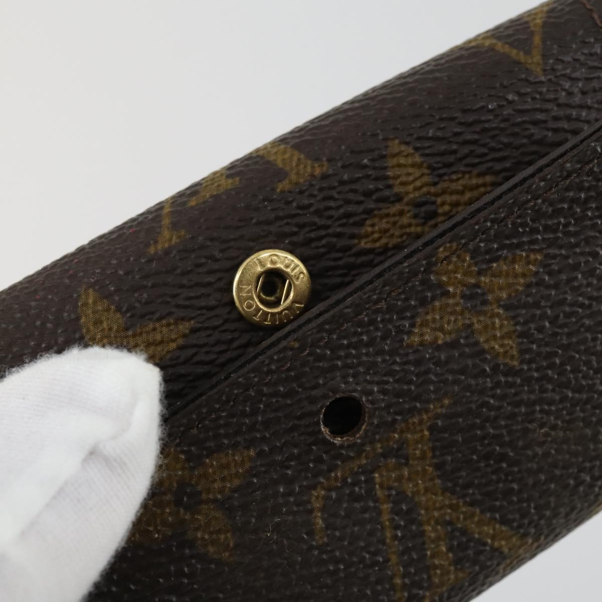 LOUIS VUITTON Damier Ebene Monogram Key Case 6 Set LV Auth 160333