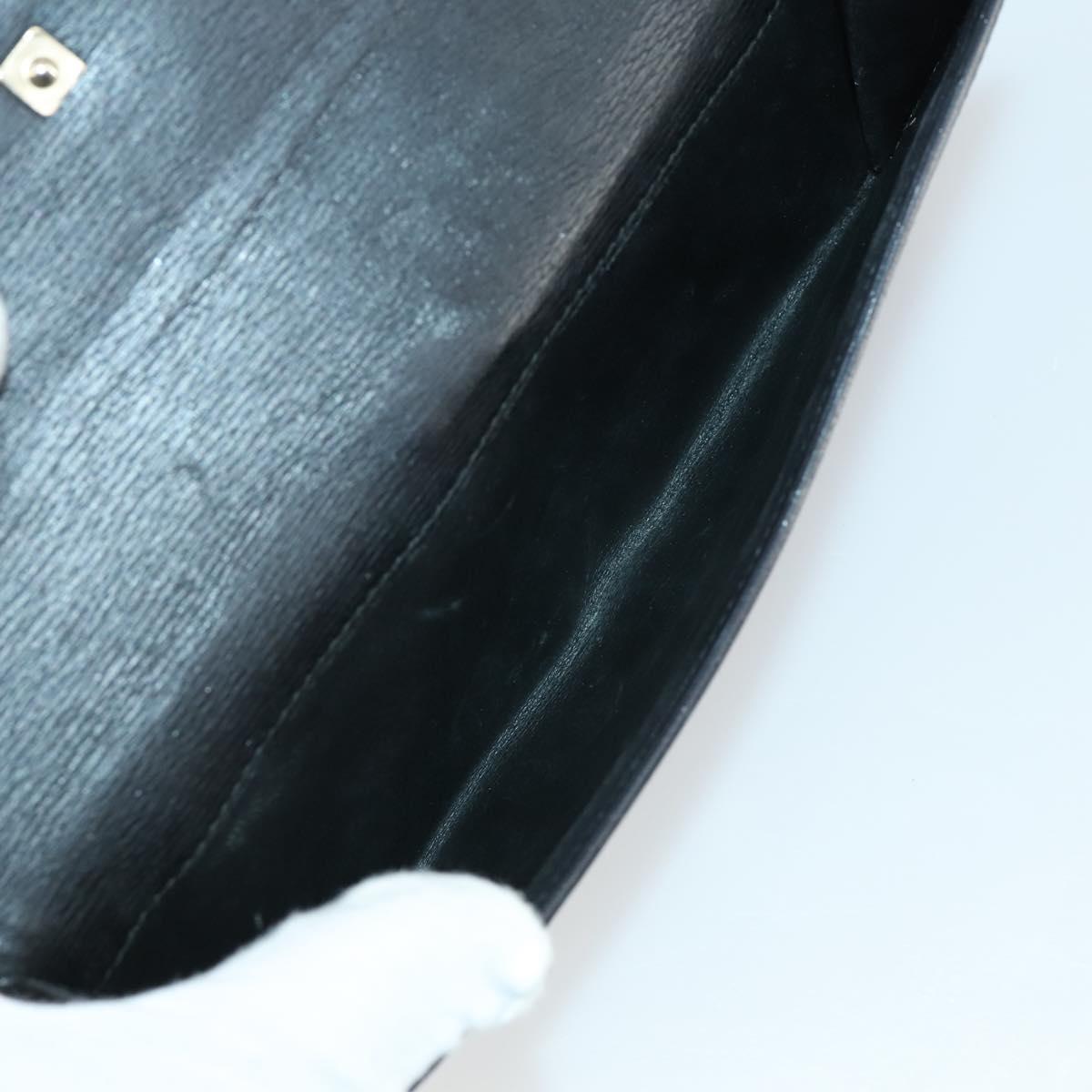 VALENTINO Celine Gucci Wallet Leather 4 Set Beige Black Green Auth 160338