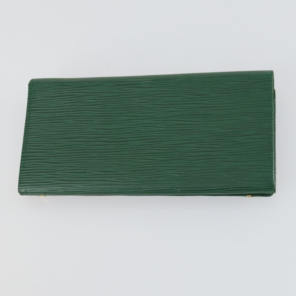 VALENTINO Celine Gucci Wallet Leather 4 Set Beige Black Green Auth 160338