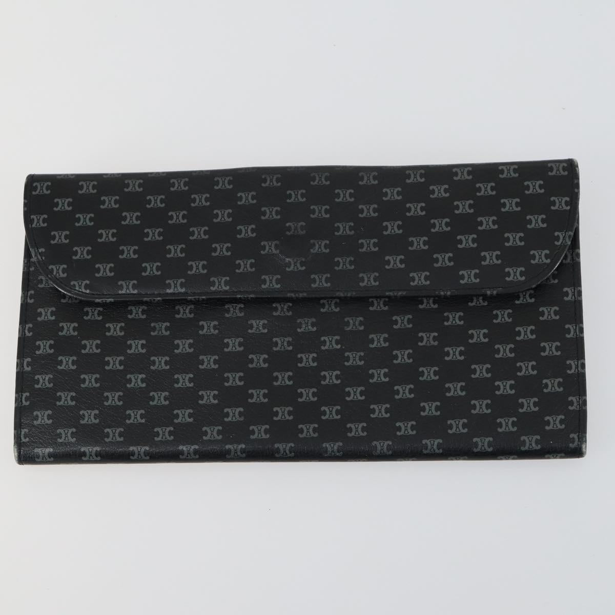 VALENTINO Celine Gucci Wallet Leather 4 Set Beige Black Green Auth 160338