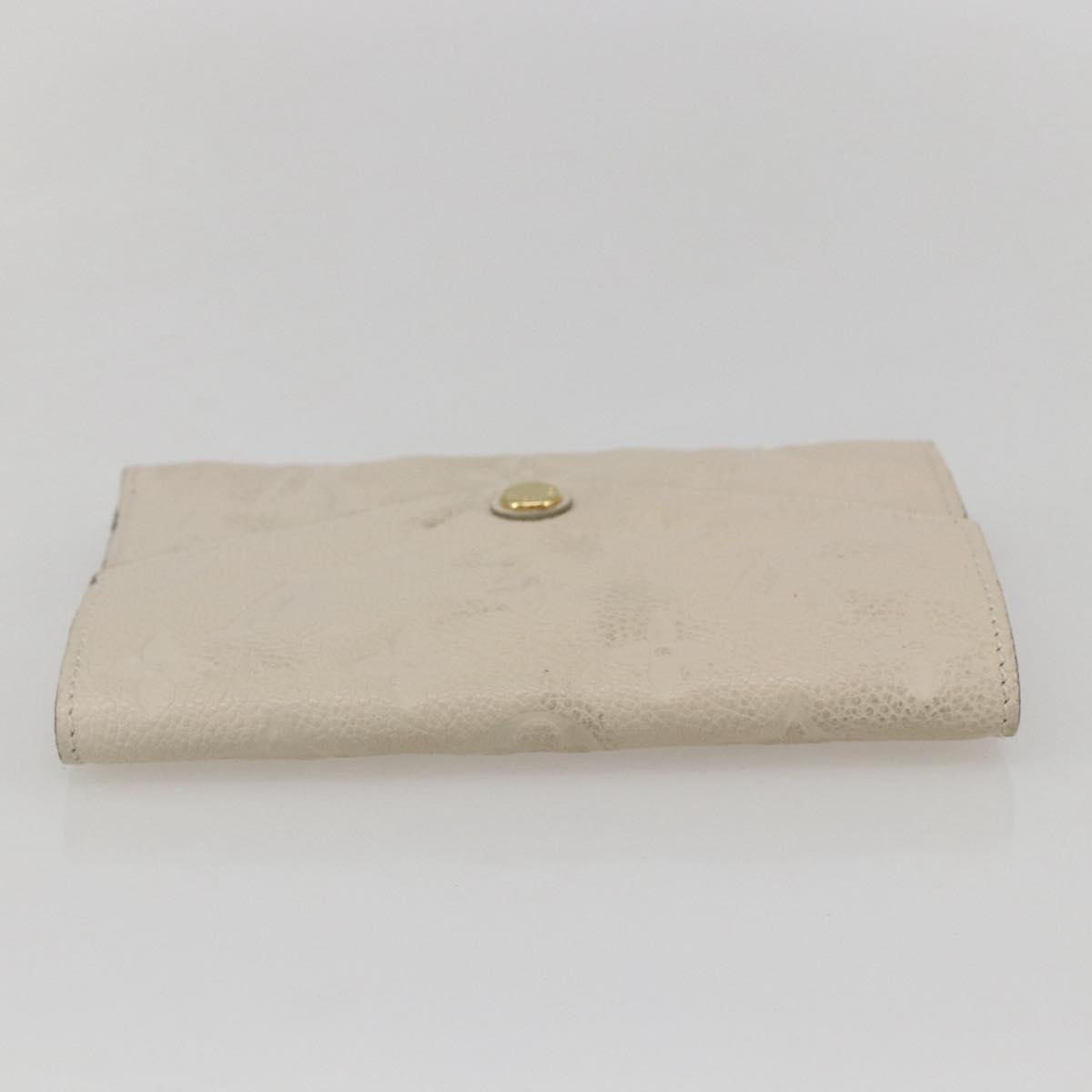 LOUIS VUITTON Empreinte Portefeuille Curie's Compact Wallet Cream LV Auth 160363