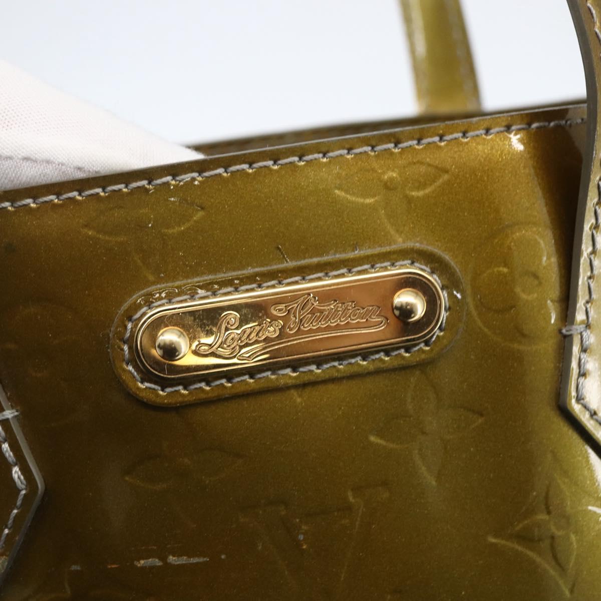 LOUIS VUITTON Monogram Vernis Wilshire PM Bag Gris Art Deco M91627 Auth 160424