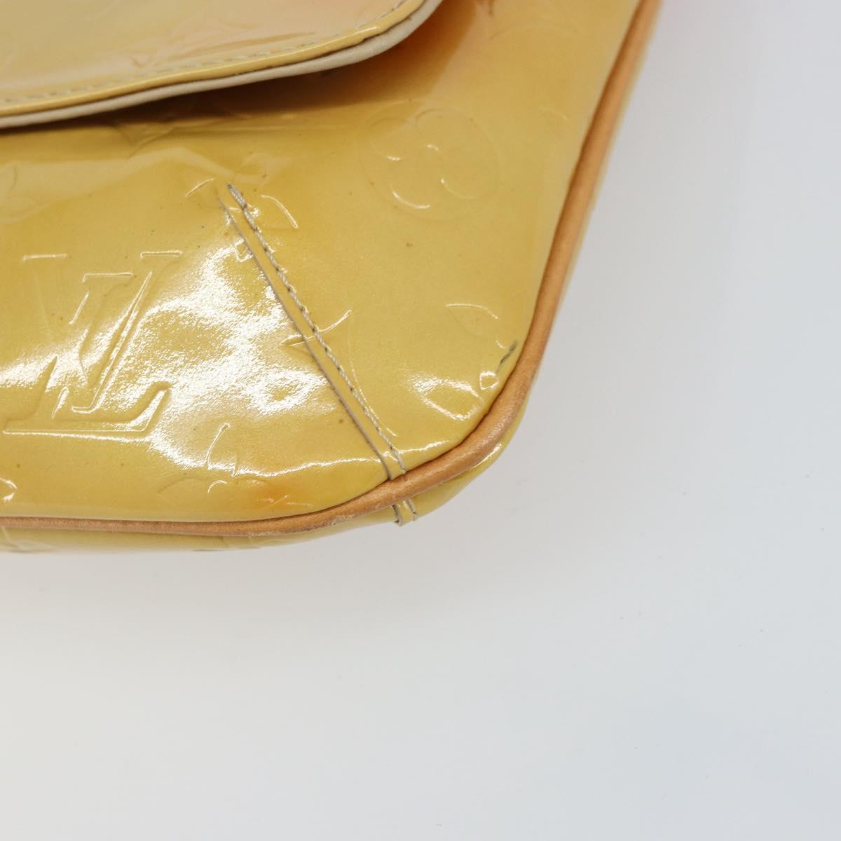LOUIS VUITTON Monogram Vernis Thompson Street Bag Beige M91301 LV Auth 160426