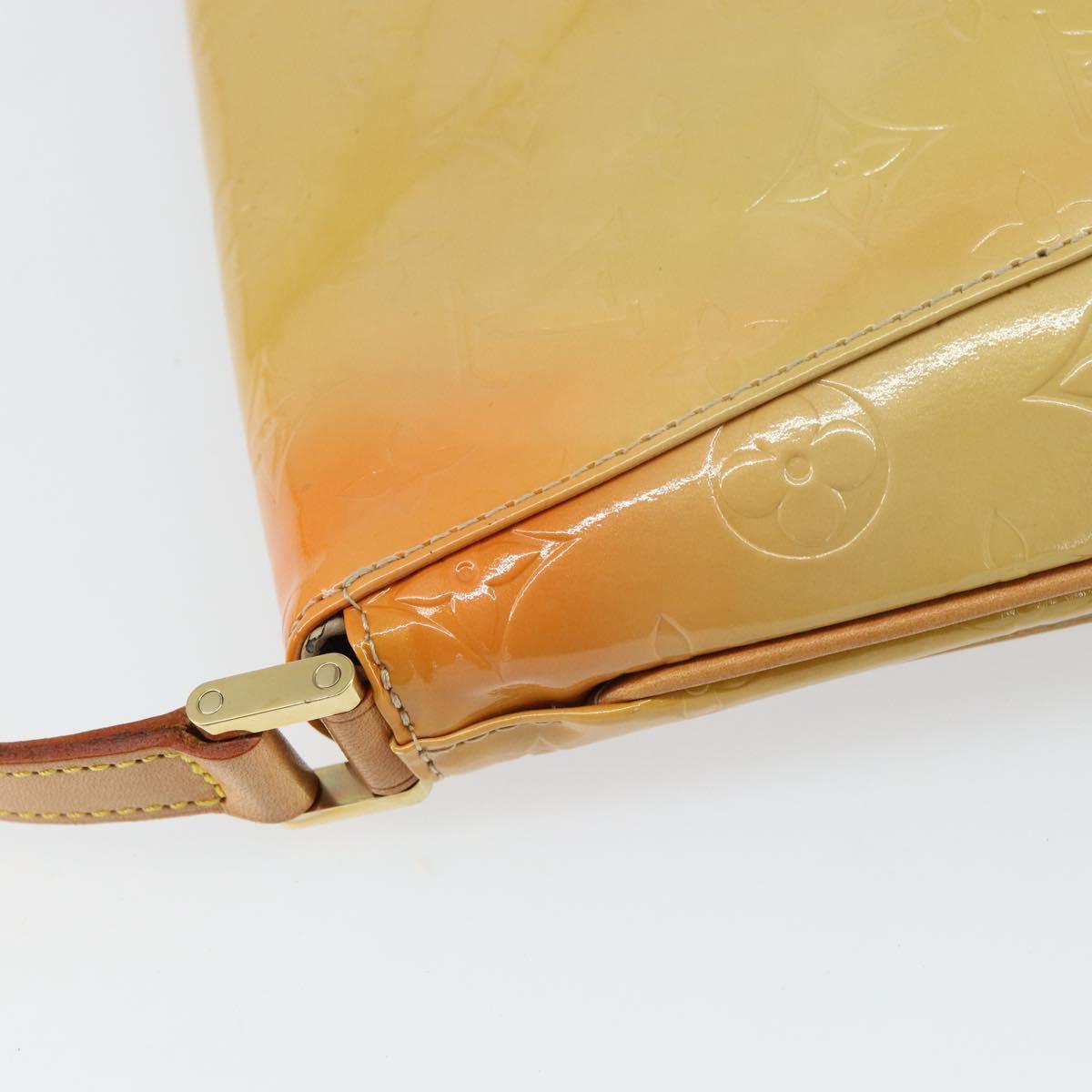 LOUIS VUITTON Monogram Vernis Thompson Street Bag Beige M91301 LV Auth 160426