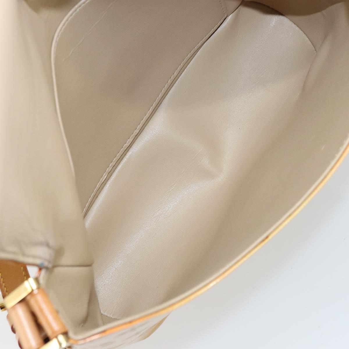 LOUIS VUITTON Monogram Vernis Thompson Street Bag Beige M91301 LV Auth 160426